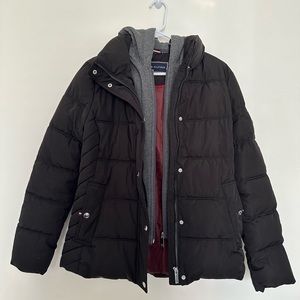 TOMMY HILFIGER big puffer black jacket women’s size S